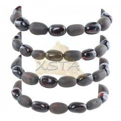 Natural polished raw amber bracelet